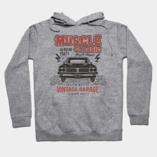 Classic Muscle Cars - vintage Retro Hoodie